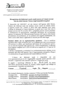 notifica ricognizione fabbricati rurale